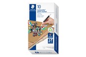 Przybory do pisania i rysowania - Staedtler Acrylic marker Lumocolor.10 pcs white - 349-0