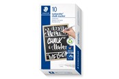Przybory do pisania i rysowania - Staedtler Chalk marker Lumocolor white 10 pcs - 344-0