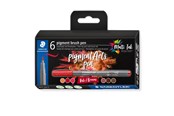 Przybory do pisania i rysowania - Staedtler pigment brush pen Reds&Browns 6pcs - 371 C6-7