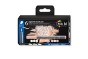 Przybory do pisania i rysowania - Staedtler pigment brush pen Beiges&Neutr 6pcs - 371 C6-6