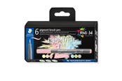 Przybory do pisania i rysowania - Staedtler pigment brush pen Pastel Colou 6pcs - 371 C6-10