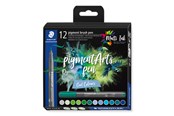 Przybory do pisania i rysowania - Staedtler pigment brush pen Cool Col 12pcs - 371 C12-6
