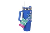Drobiazgi - Paladone - Stitch Blue 900ml Insulated Cup and Straw - PP14794LS