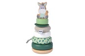Zabawki dla niemowlat - Eichhorn Baby Hipp Stacking Tower Donkey - 100005869