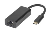 Adapter Sieciowy (karta sieciowa, serwer druku, itp.) - Deltaco USB-C Gigabit Network Adapter with MAC Address Pass-Through - USBC-GIGA-MAPT