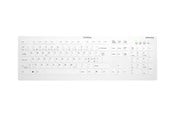Klawiatura - Cherry Active Key AK-C8112 - keyboard - wipe disinfection flat key profile - QWERTY - Pan Nordic - white Input Device - Klawiatury - Nordycki - Biały - AK-C8112-FU1-W/PN