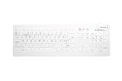 Klawiatura - Cherry Active Key AK-C8112 - keyboard - wipe disinfection flat key profile - QWERTY - Pan Nordic - white Input Device - Klawiatury - Nordycki - Biały - AK-C8112-FUS-W/PN