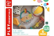 Zabawki drewniane - Hape 5 In 1 Baby Sensory Set - 87-0130