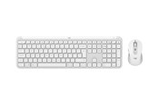 Klawiatura - Logitech Signature Slim Combo MK950 - Zestaw klawiatura i mysz - Universal - Biały - 920-012491