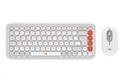 Klawiatura - Logitech POP Icon Combo - Zestaw klawiatura i mysz - Universal - Biały - 920-013141