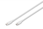 Kabel USB - DIGITUS - USB-C cable - 24 pin USB-C to 24 pin USB-C - 50 cm - AK-300341-005-W