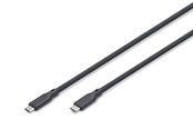Kabel USB - DIGITUS - USB-C cable - 24 pin USB-C to 24 pin USB-C - 1 m - AK-300344-010-S