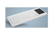 Klawiatura - Cherry Active Key AK-C4412F - keyboard - medical mini - with touchpad - QWERTY - Pan Nordic - white Input Device - Klawiatury - Nordycki - Biały - AK-C4412F-GUS-W/NOR