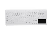 Klawiatura - Cherry Active Key MedicalKey AK-C7412F - keyboard compact - with touchpad - QWERTY - Pan Nordic - white Input Device - Klawiatury - Nordycki - Biały - AK-C7412F-GUS-W/NOR