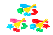 Zabawki na zewnatrz - Happy Summer Beach Toy Set 5 pcs assorted - 303008