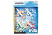 Samochody i pojazdy - Toi-Toys - Vehicool Pull Back Airplanes 4pcs. - 26854A
