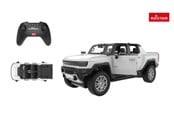 Samochody i pojazdy - RASTAR R/C 1:26 Hummer EV White 21 cm - 93100