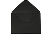 Koperty & Kartony - Creativ Company - Envelope Black 11.5x16cm 10 pcs. - 217012