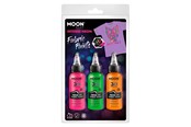 Kreatywne gry - Haza Witbaard Textile paint Neon 3x30ml - Orange Green Pink - M38583