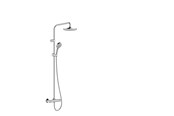Prysznic i akcesoria do montazu - Hansgrohe Vernis Blend showerpipe with thermostatic mixer, Ø200mm head shower, chrome - 26276000