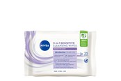 Pielęgnacja twarzy - Nivea Sensitive Cleansing Wipes 25 stk - 4005900283252