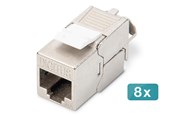 Akcesoria sieciowe - DIGITUS CAT 6A Keystone Module (8-Pack) - DN-93615-8