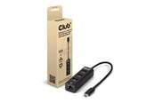 USB hub - Club 3D CSV-1549 - hub - USB Type-C - 4 ports USB hub - 4 - Czarny - CSV-1549