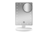 Dekoracje - Gillian Jones Makeup Mirror with LED Light Touch Function and GWP Suction Cup Mirror - White - 10263-90