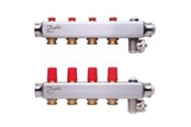 Ogrzewanie podlogowe - Danfoss floor heating manifold 4+4 SSM - 088U0804