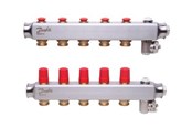 Ogrzewanie podłogowe - Danfoss floor heating manifold 5+5 SSM - 088U0805