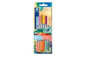 Przybory do pisania i rysowania - Staedtler Fibre tip pen 2tips twin color 6pc - 3280C6E2-2