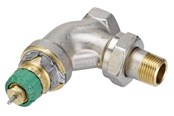 Grzejniki i zawory - Danfoss RA-DV 10 dynamic radiator valve angled 3/8" - 013G7711