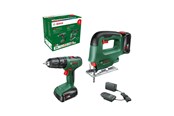 Wiertarka i srubokret elektryczny - Bosch Cordless Impact Drill DIYSet EasyImp+Saw - 06039D810A