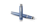 Przybory do pisania i rysowania - Parker IM Writing Rituals Fountain Pen Peaceful Blue Finish with Gradient & Chrome Trims Fine Nib Blue Ink Gift Box - 2203904
