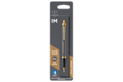 Przybory do pisania i rysowania - Parker IM Ballpoint Pen | Grey Lacquer with Gold Trims | Medium Point | Blue Ink Refill - 2213779