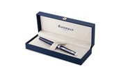 Przybory do pisania i rysowania - Waterman Hemisphere Rollerball pen Blue Lacquer with Palladium trim Fine tip Black Ink Gift Box - 2214205
