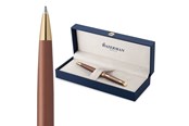 Przybory do pisania i rysowania - Waterman Hémisphère Ballpoint Pen | Copper Red (The Understated Edit Collection) | Medium Point with Blue Ink | Gift Box - 2217950