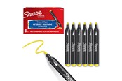 Przybory do pisania i rysowania - Sharpie Creative Marker Acrylic Paint Pens | Bullet Tip Water-Based Paint Markers | Yellow | 6 Count - 2218063