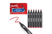 Przybory do pisania i rysowania - Sharpie Creative Marker Acrylic Paint Pens | Bullet Tip Water-Based Paint Markers | Red | 6 Count - 2218119