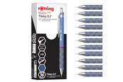 Przybory do pisania i rysowania - Rotring Tikky Mechanical Pencil | HB 0.7 mm | Iris (blue) Barrel | Lightweight with Rubberised Grip | 12 Count - 2214584