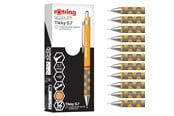 Przybory do pisania i rysowania - Rotring Tikky Mechanical Pencil | HB 0.7 mm | Marigold (orange) Barrel | Lightweight with Rubberised Grip | 12 Count - 2214585