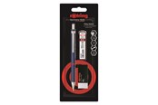 Przybory do pisania i rysowania - Rotring Tikky Retro Mechanical Pencil & Eraser Set | 2B lead 0.5 mm | Blue Barrel - 2221253