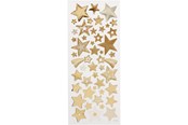 Materialy hobbystyczne - Creativ Company - Stickers Gold Stars 1 Sheet - 29152
