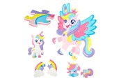 Zabawki dla niemowląt - Toi-Toys Little Stars Foam Floor Puzzle Unicorn 36 pcs. - 72487B