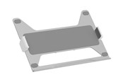 Uchwyty ścienne, uchwyty AV i meble AV - Multibrackets M Basic mounting component - for notebook - silver - Max - recommended for - 7350105217968