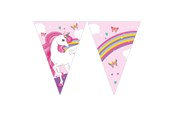 Zabawki - Globos - Paper Bunting Unicorn Rainbow Colors 3mtr. - 93763