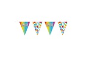 Zabawki - Folat BV - Bunting Rainbow Happy Birthday 6mtr. - 65827