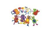Artykuły Artystyczne & Rzemieślnicze - Colorations - Make Your Own Foam Monsters Craft Kit Set of 12 - CHMONSTE