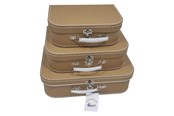 Przebranie karnawalowe - Playwood - Cardboard Suitcase Set Brown 3 pcs. - Sl0371