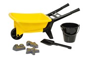 Zabawki na zewnatrz - Plasto  Wheelbarrow set yellow - 1314000